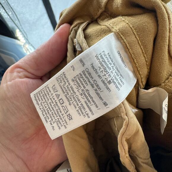 Madewell 90s Straight Cargo Pants Mustard Yellow Cotton NWT Women’s Size 26 - Picture 6 of 8